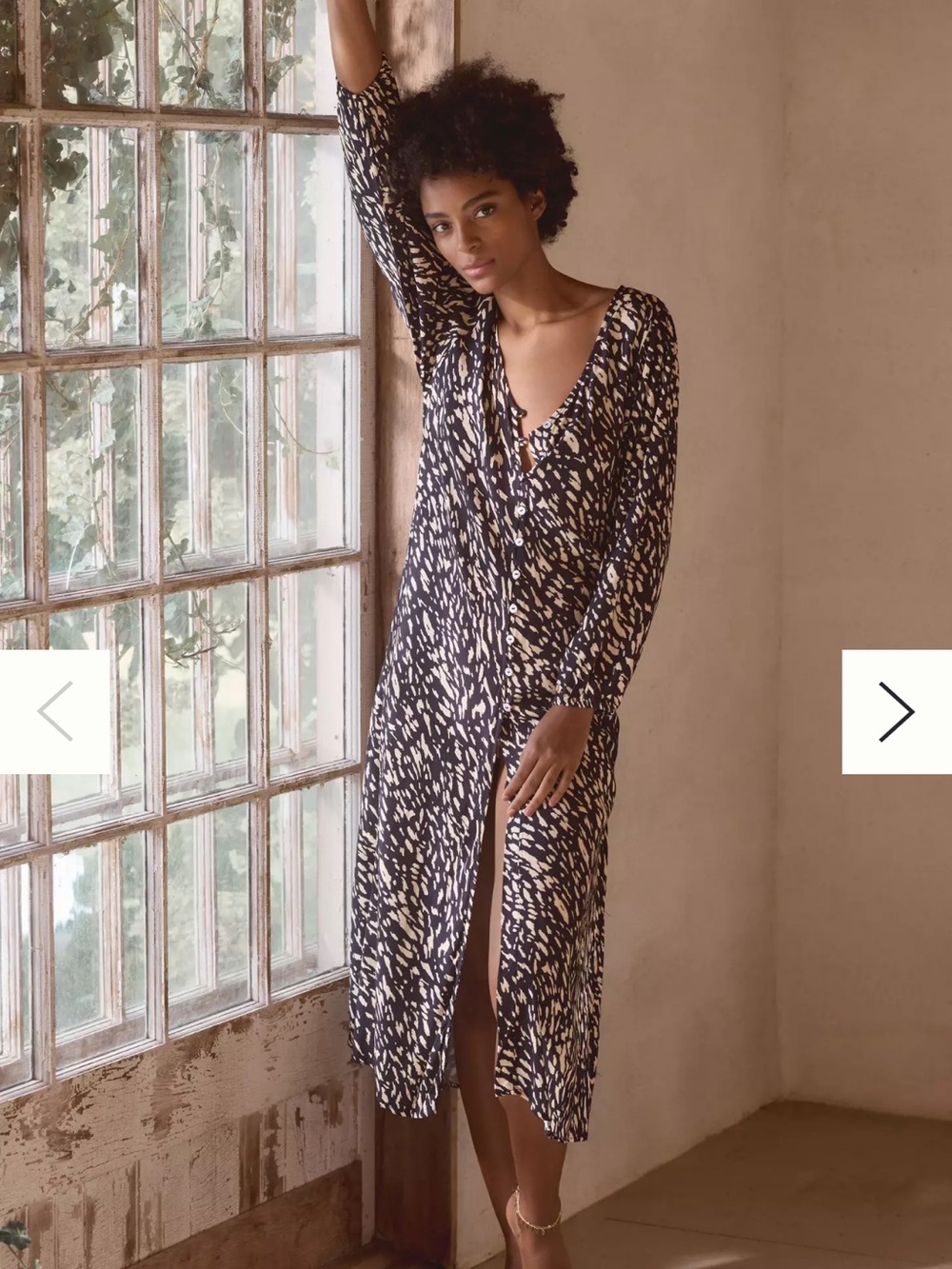 Anthropologie Malai Spotted Rhapsody Midi Dress Size Medium